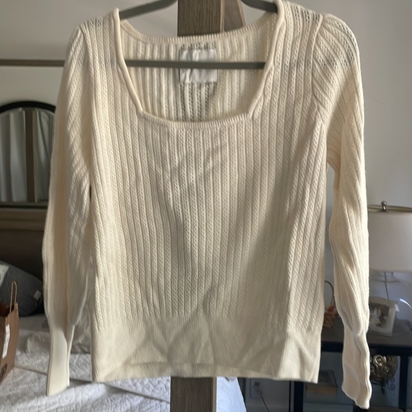 COPY - Square neck Cream sweater Size M. Lucky brand - Picture 2 of 5